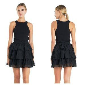 English Factory Black Mini Skirt